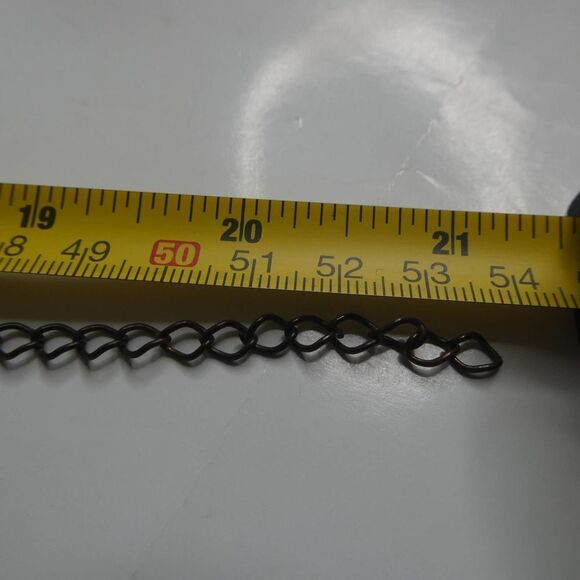 Bronze Tone Teardrop Faceted Faux Stone Bib Statement Necklace Boho Dangle Cream - Picture 8 of 8